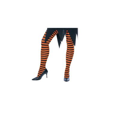 Rubie's 941 Orange and Black Costumes Striped Tights Child M